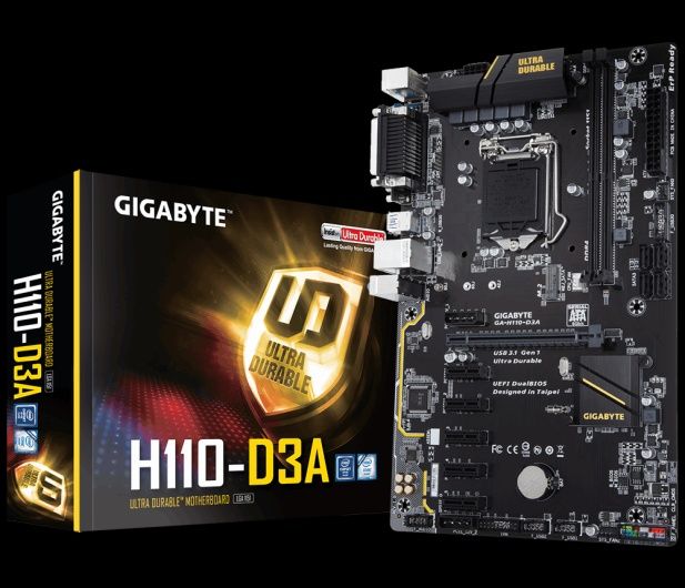 i7 7700, 16gb ram i płyta główna Gigabyte GA-H110-D3A