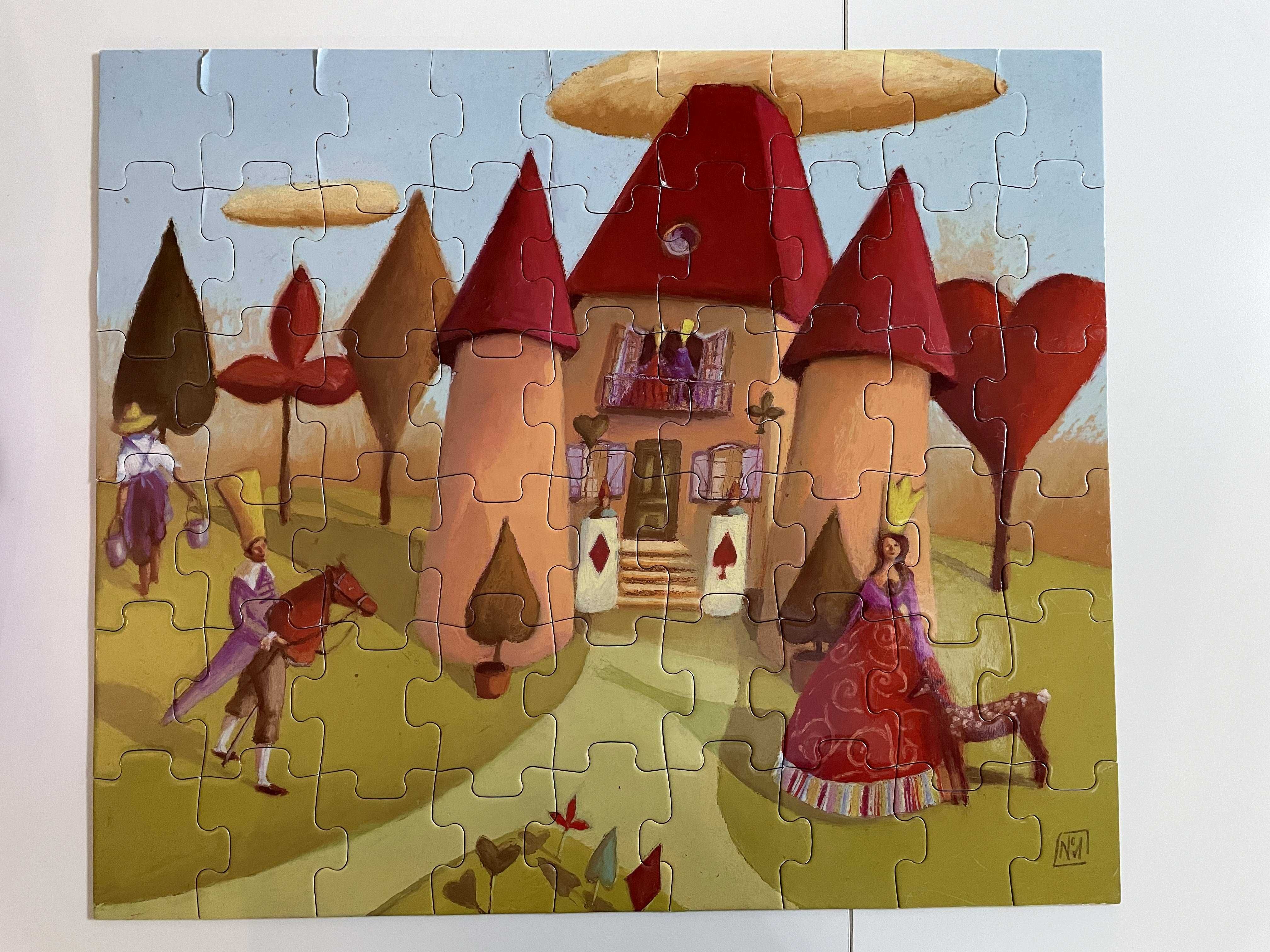 Puzzle tekturowe dla dziewczynki - Zamek księżniczki - Djeco