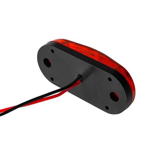 Lampa obrysowa LED czerwona biała i pomarańczowa traktor przyczepa