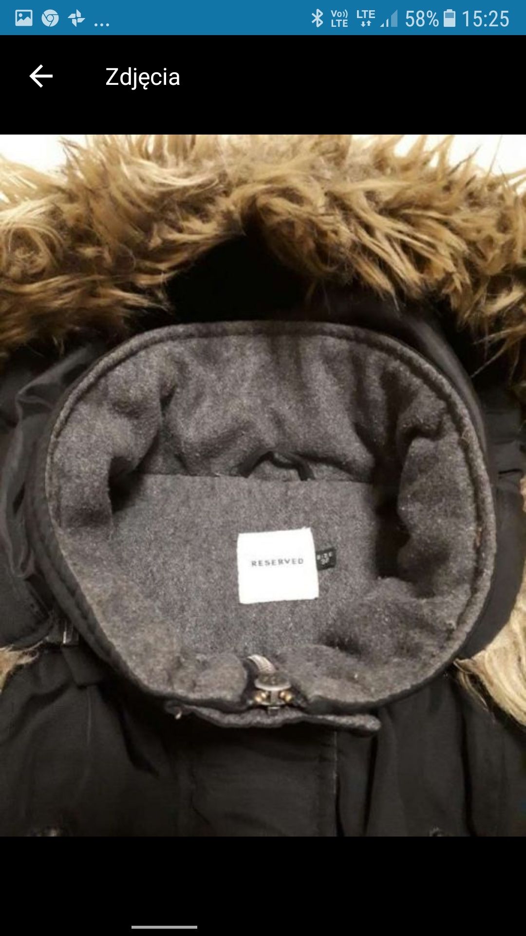 Kurtka płaszcz parka Reserved