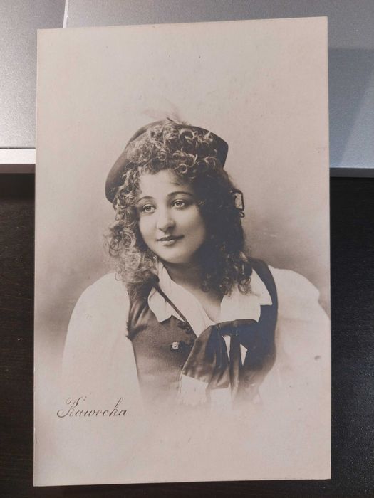 Pocztówka Wiktoria Kawecka aktorka historia teatru