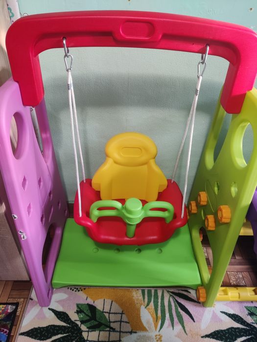 Гірка з гойдалками, горка-качели