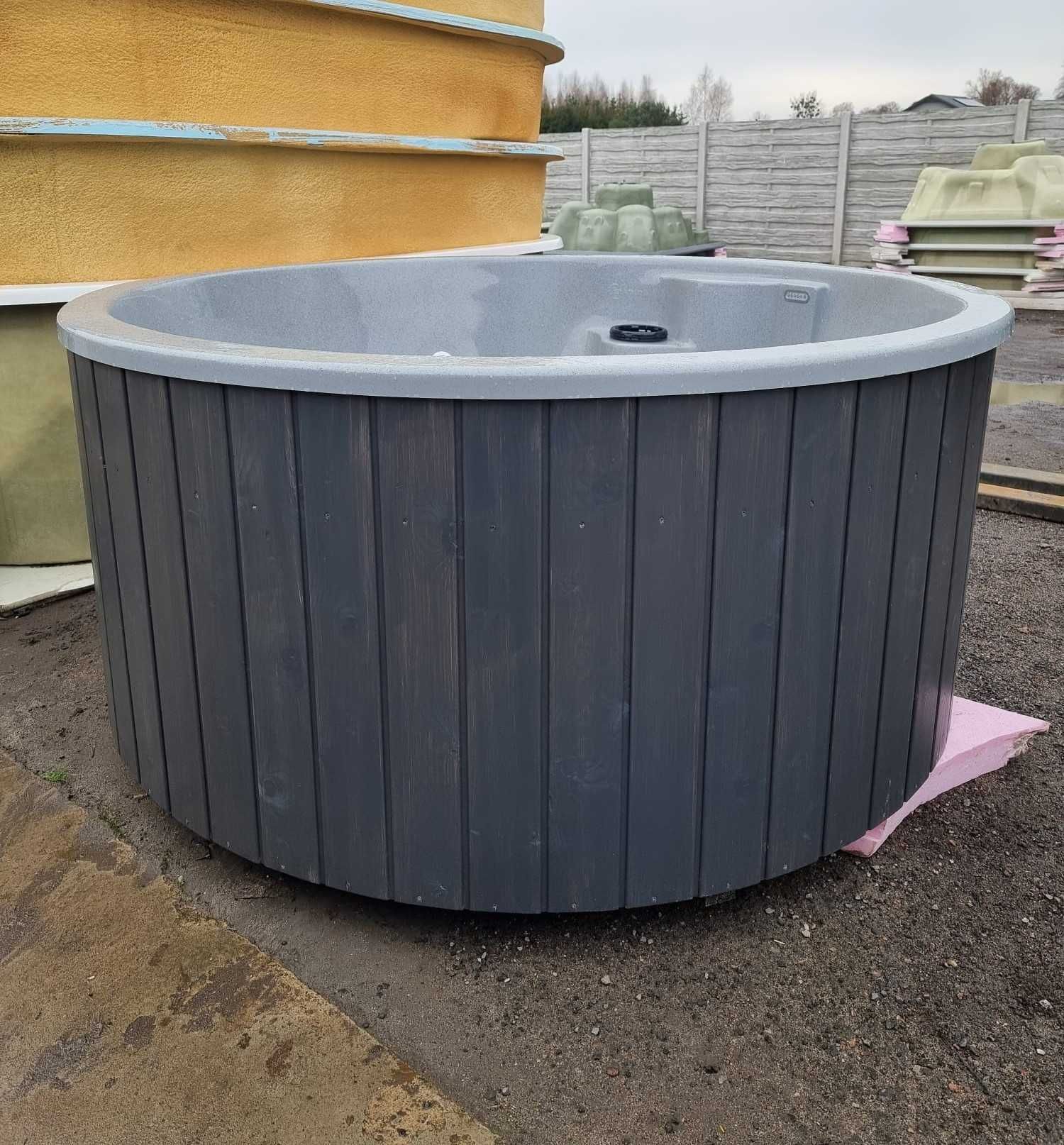 OD RĘKI Balia ogrodowa 225 bania beczka jacuzzi piec zintegrowany
