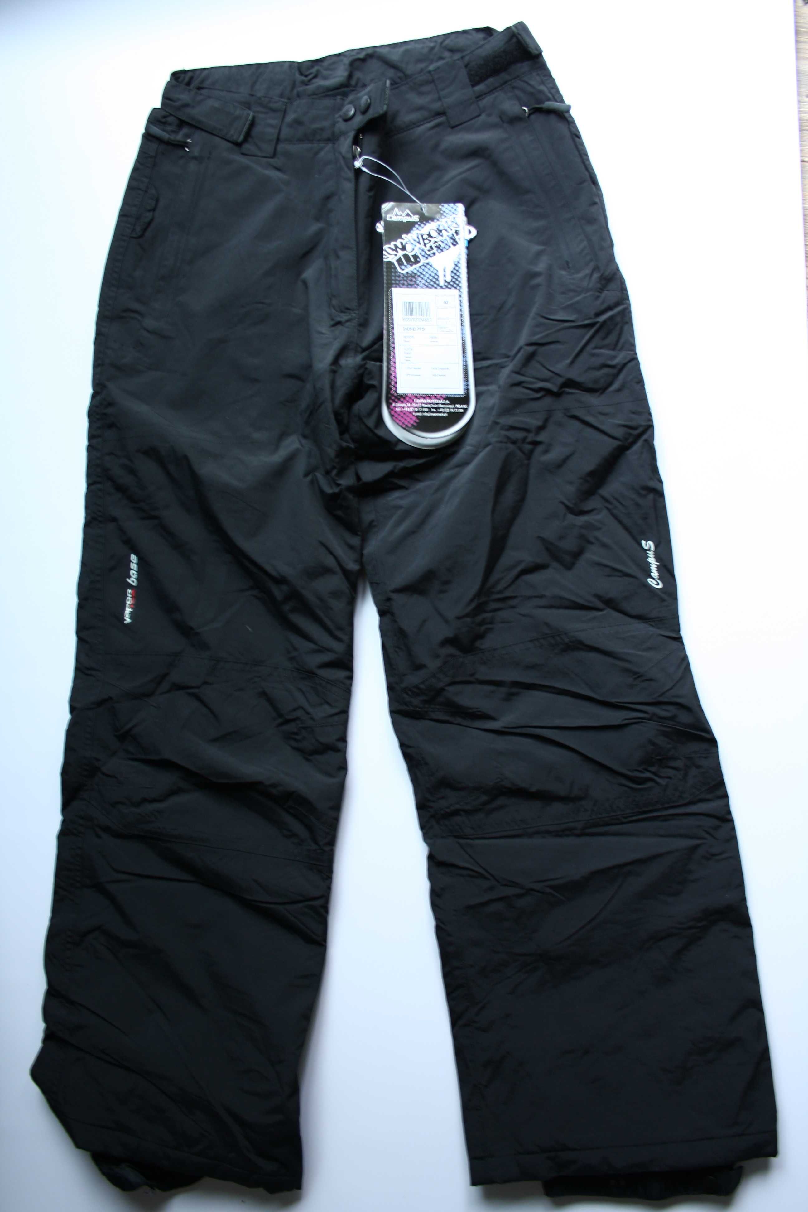 spodnie damskie snowboardowe czarne Campus DIONE XL 42 nowe