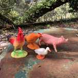 Conjunto de 4animais da Quinta