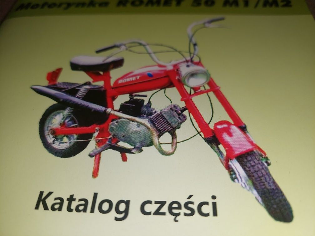 Nowy zestaw kranik zbiornika baku paliwa rama+katalog czesci motorynka