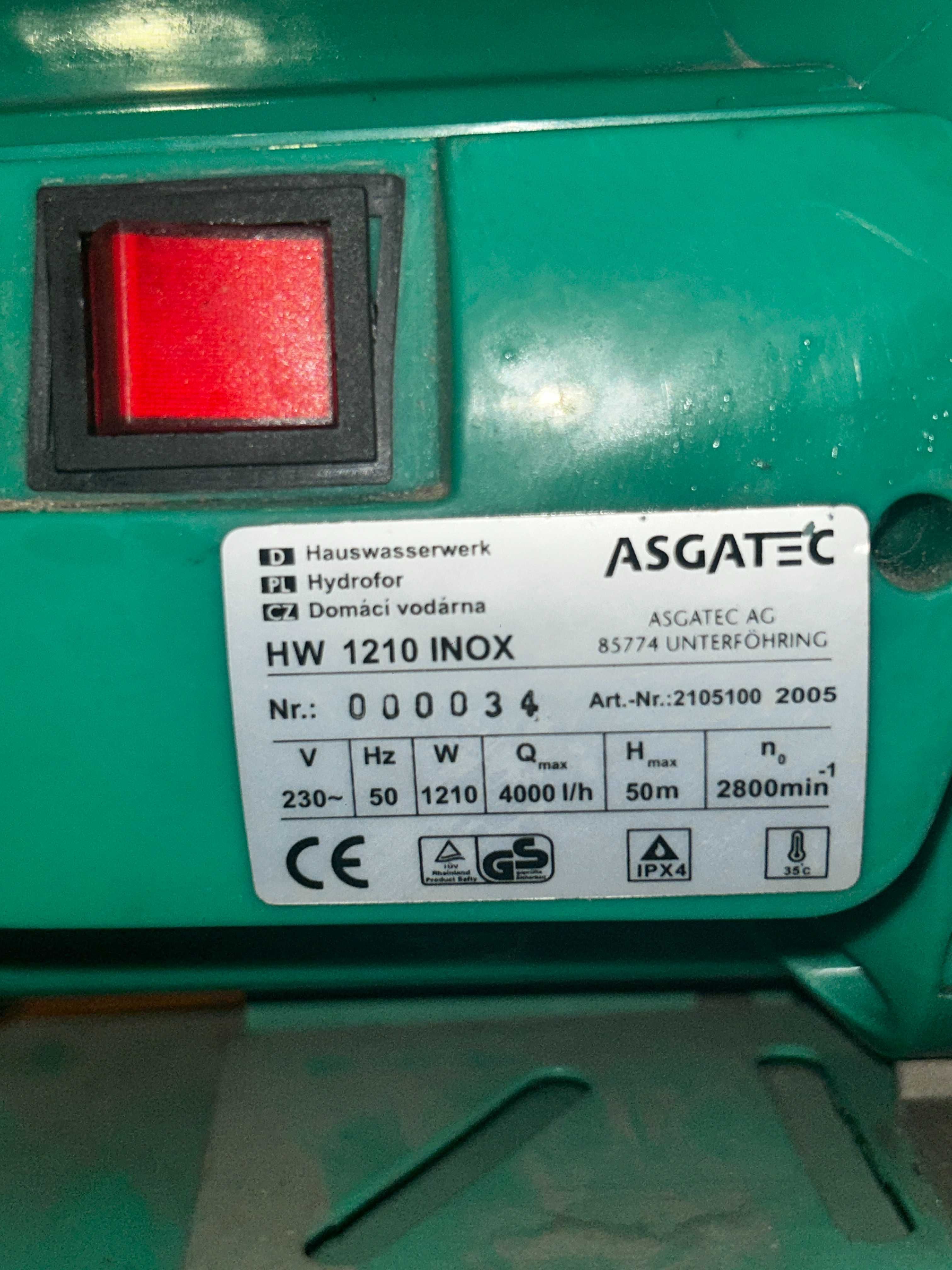 Hydrofor ASGATEC HW 1210 INOX