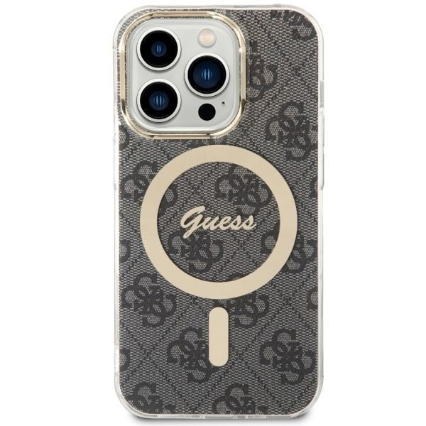 Etui Guess 4G MagSafe do iPhone 14 Pro 6.1" - Czarny