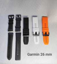 Ремінець Garmin 26 mm QuickFit силікон чи шкіра