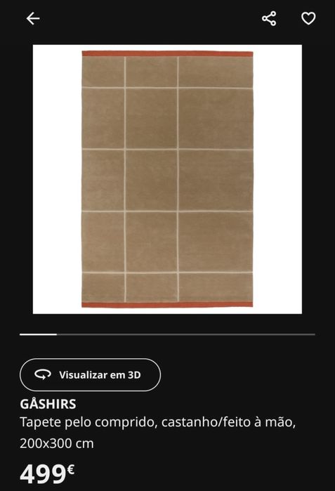 Tapete castanho novo