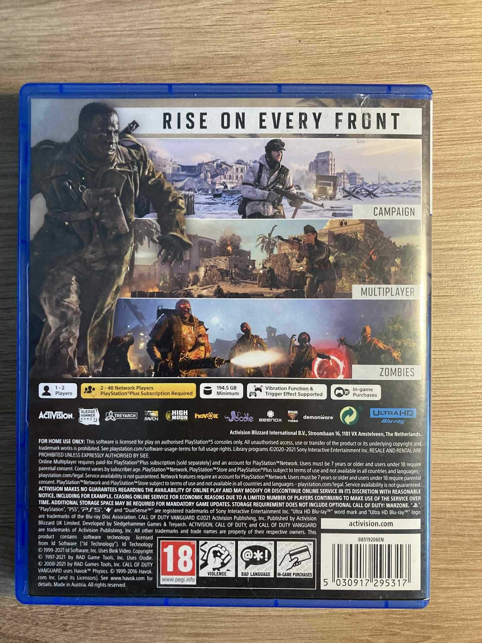 Gra Call of Duty Vanguard PL Playstation 5 PS5 KRAKÓW