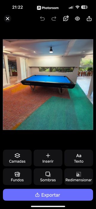 Montagem mesas snooker / bilhar e troca de panos