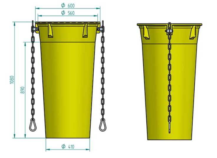 ZSYP BUDOWLANY do gruzu HG konstrukcja o długości 3m - PRODUKT POLSKI