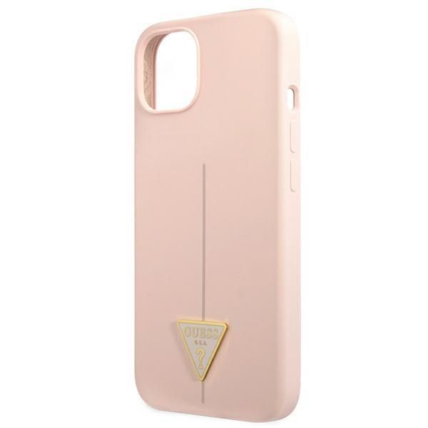 Etui Guess Silicone Triangle do iPhone 13 - Różowy