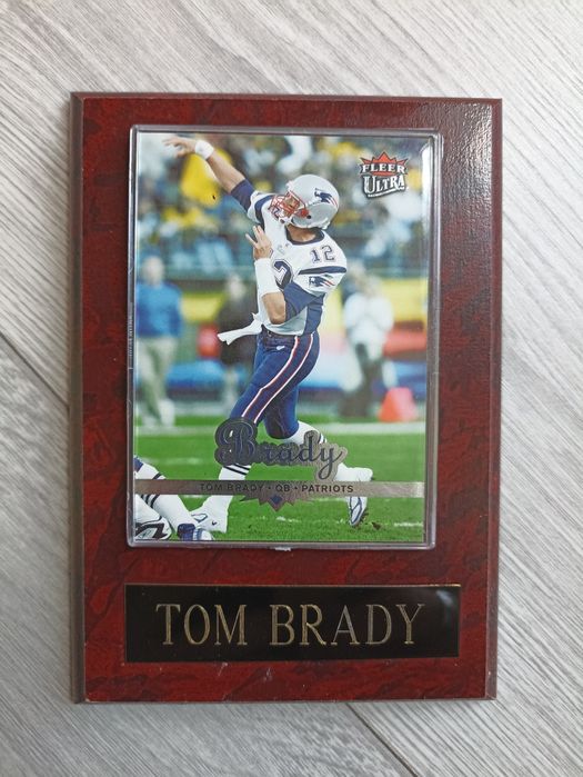 NFL carta Tom Brady emoldurada