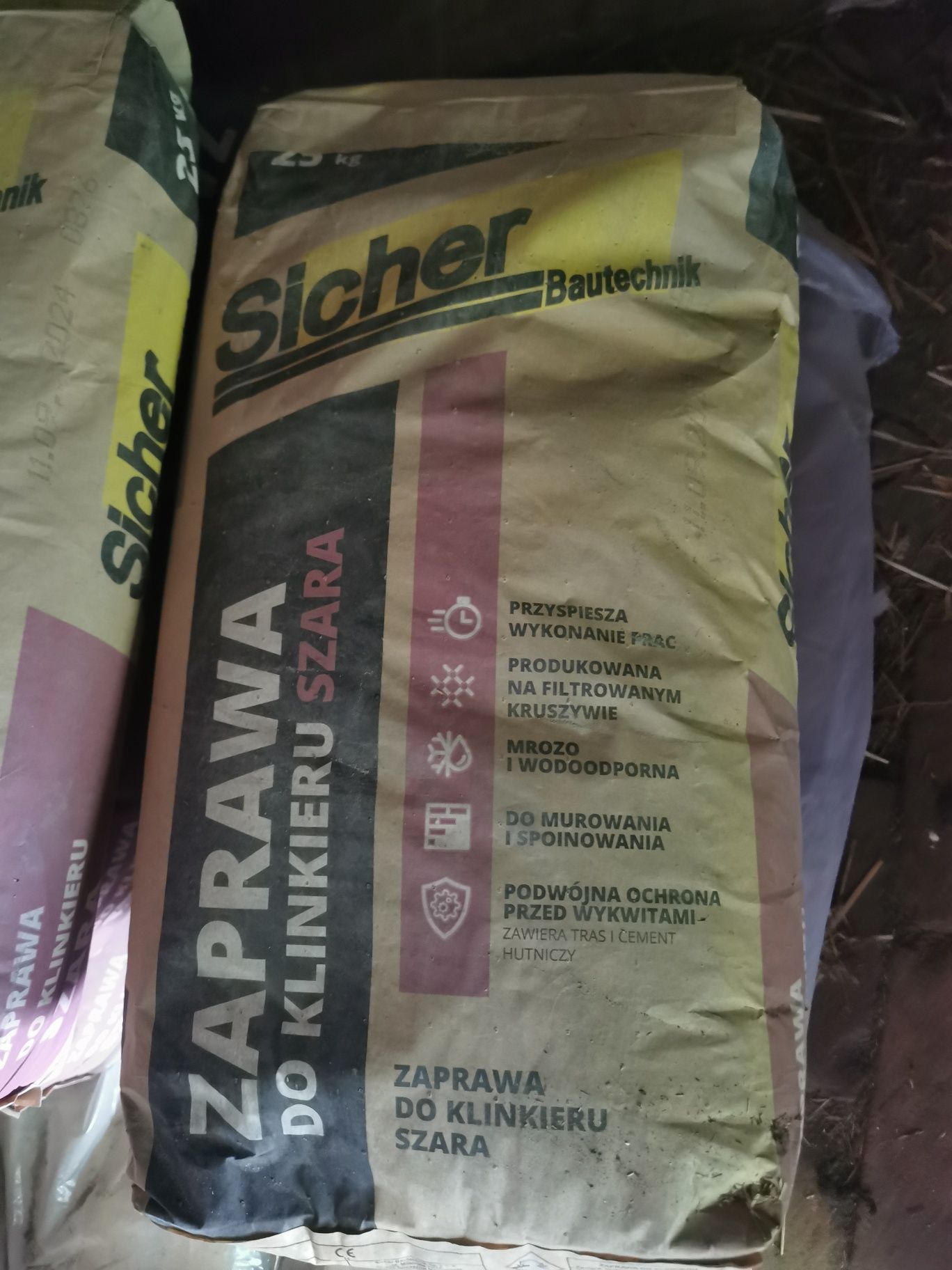 Zaprawa do klinkieru szara sicher