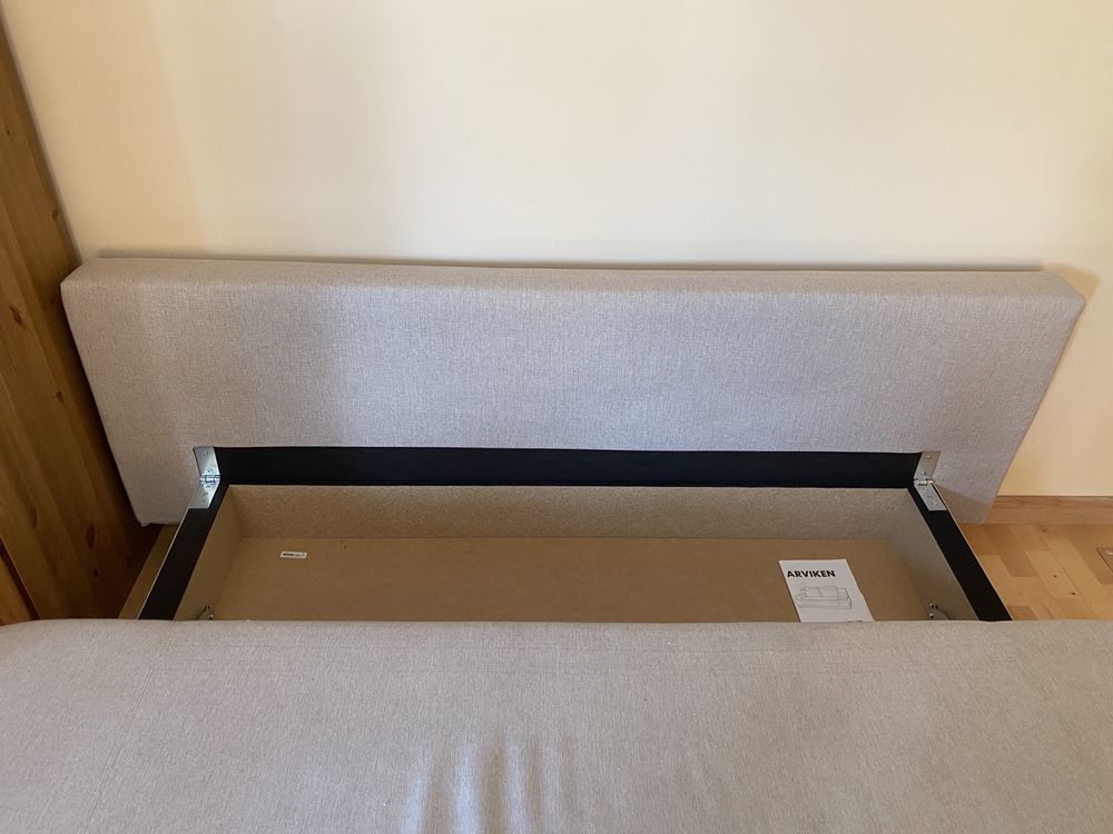 Sofa trzyosobowa z funkcją spania, rozkładana, ARVIKEN Ikea, wersalka.