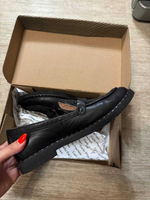 Черные лоферы Carlo Pachini