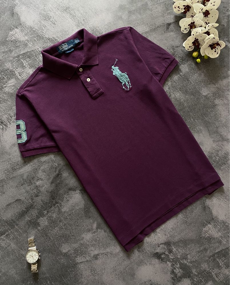 Поло футболка Polo by Ralph Lauren big logo мужская оригинал