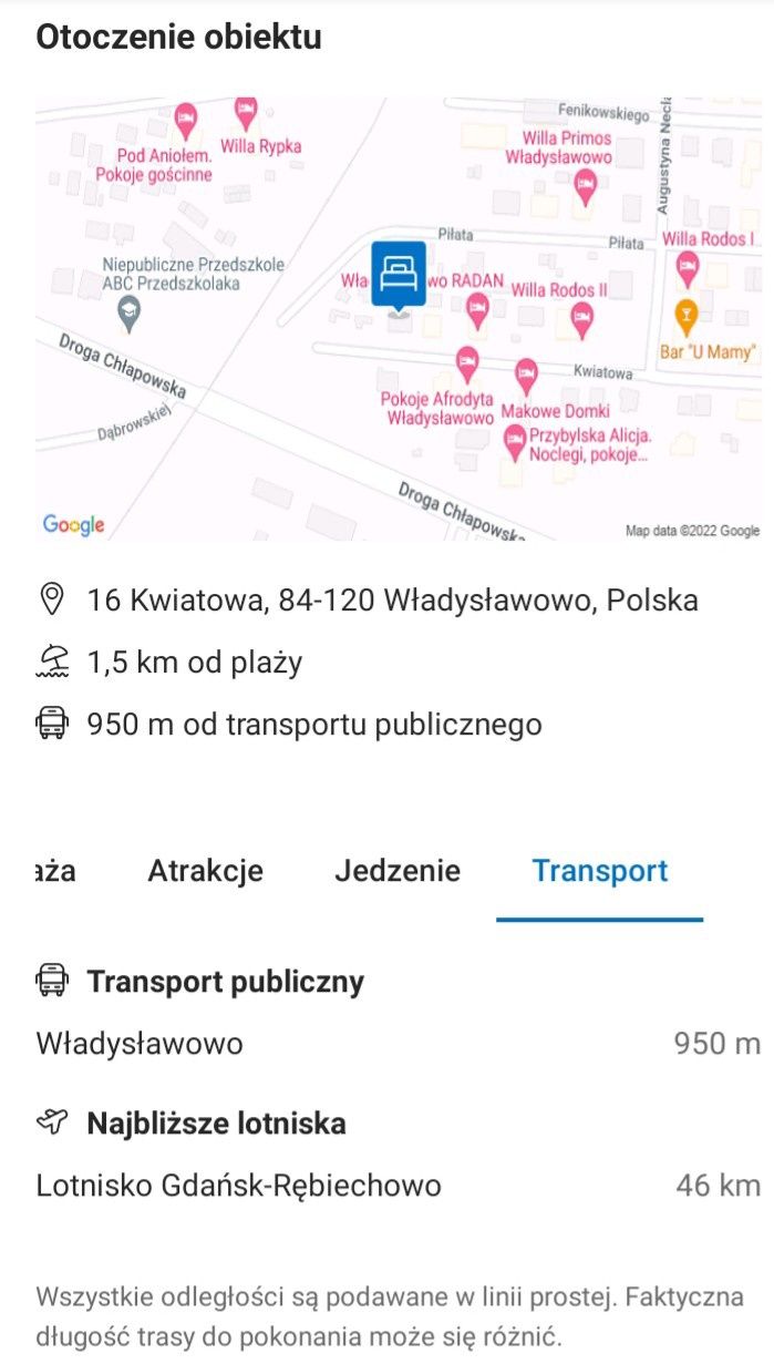 Pokoje gościnne u TeRi Władysławowo