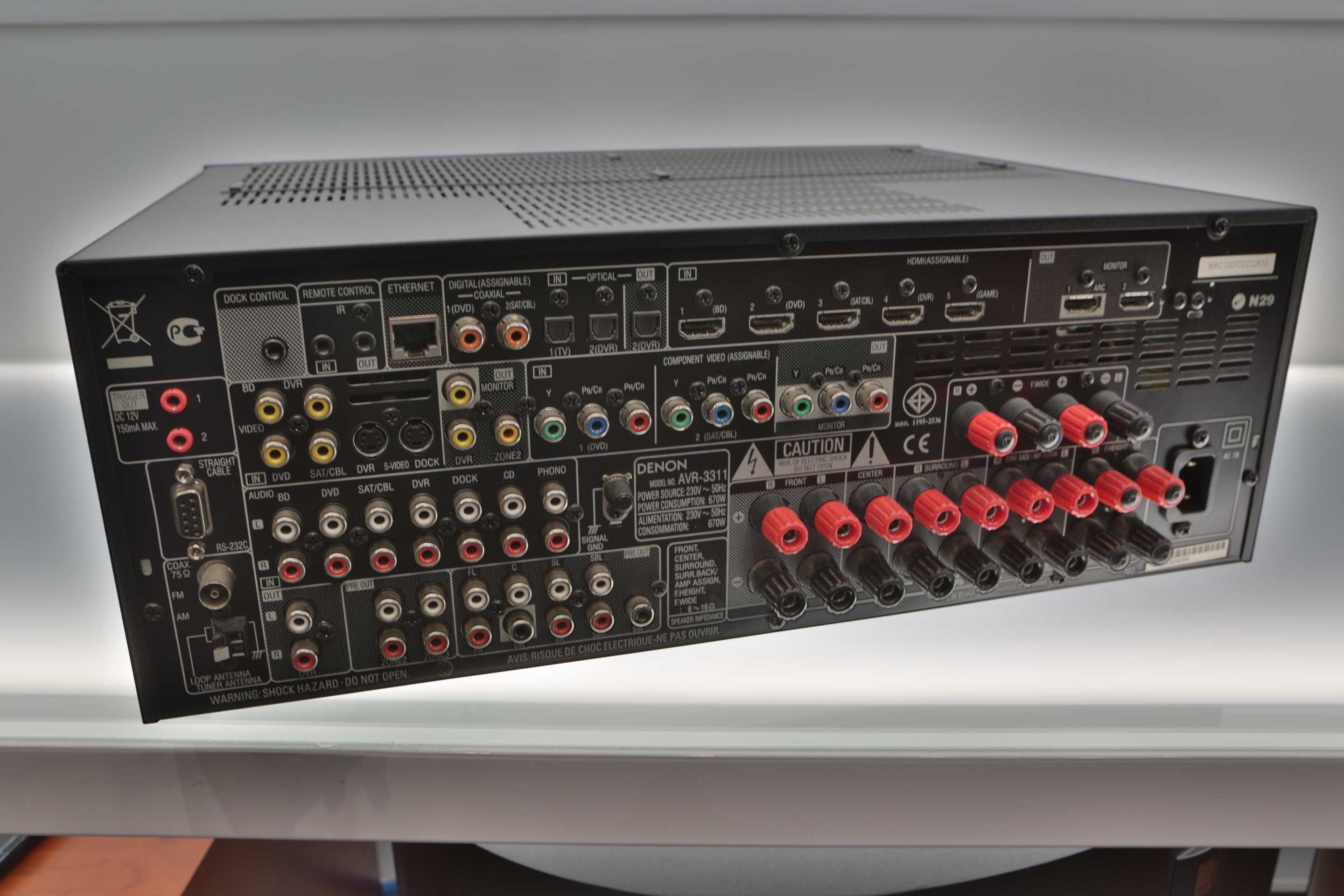 Denon AVR 331 amplituner wielokanałowy 7.2