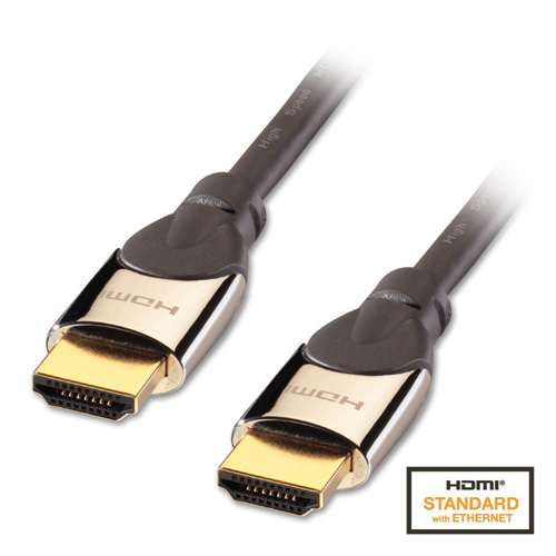 Cabo HDMI GOLD 7,5mts with Ethernet LINDY - support 4K