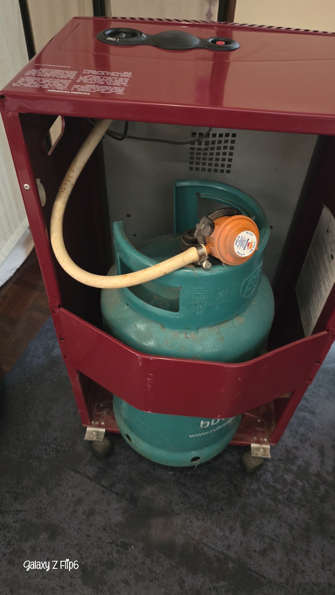Aquecedor a gás  com botija