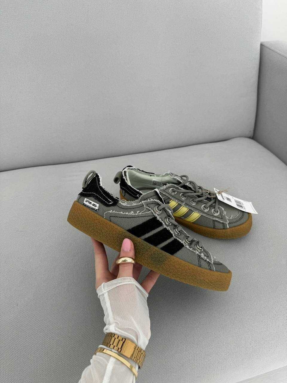 Жіночі кросівки Adidas Campus 80s сірий C4900 НОВИЗНА