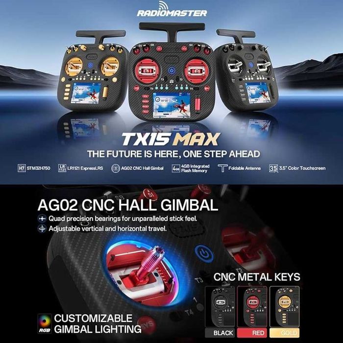 Апаратура керування Radiomaster TX15 MAX M2 (ELRS-2.4/915)