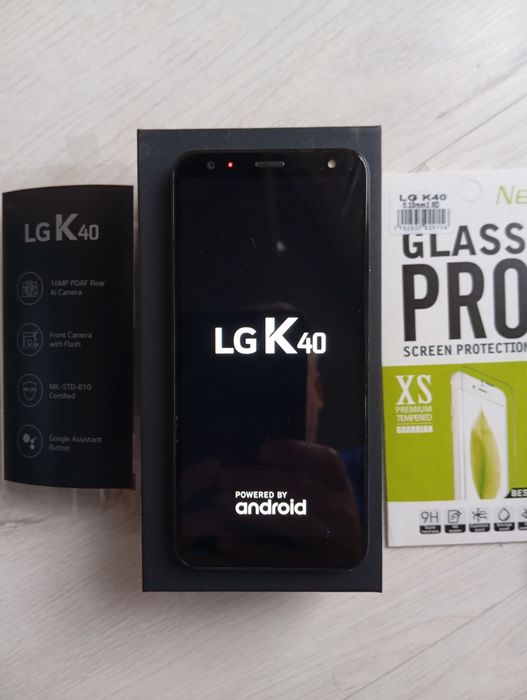 Smartfon LG K40.plus Nowe szkło i etui.Super Okazja!