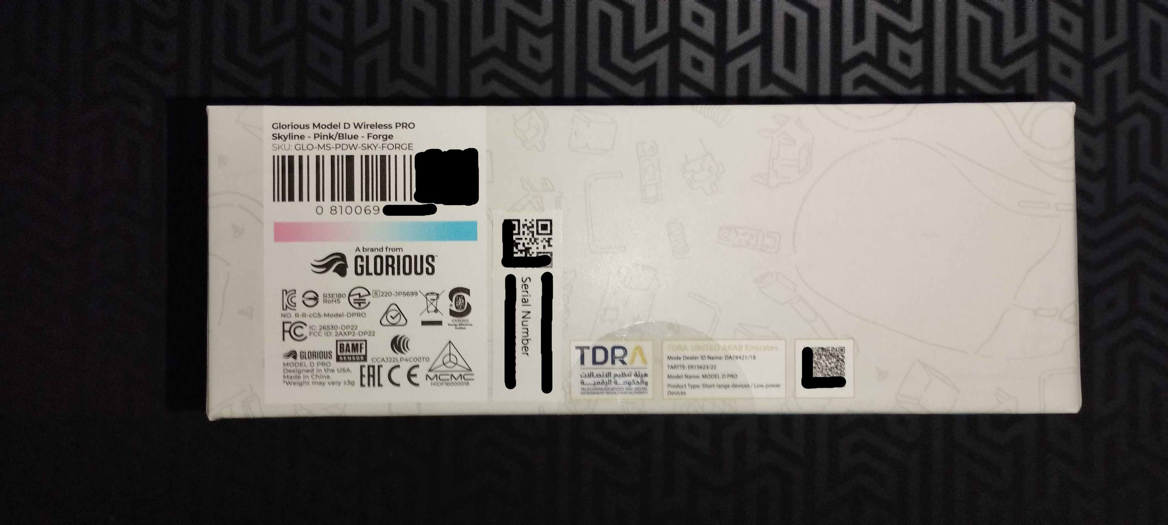 Mysz GLORIOUS Model D Pro Niebiesko-różowy/tylko 3DNI/ NOWY/GWARANCJA.