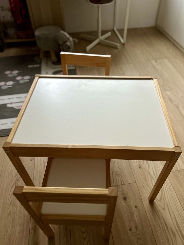 Stolik dla dziecka Ikea latt zadbany lakierowany