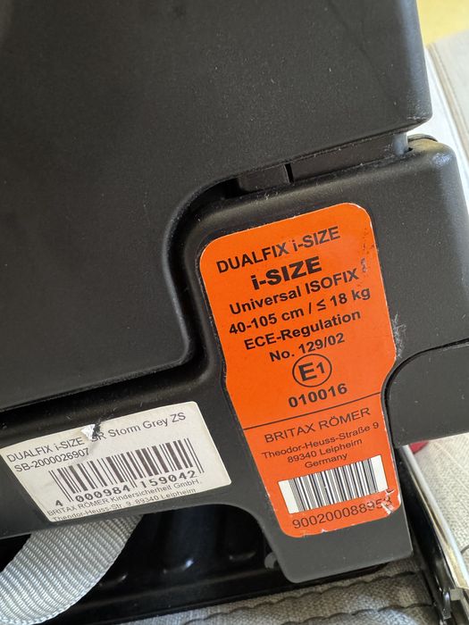 Детское автокресло britax romer i-size