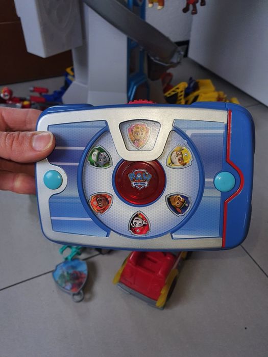 MEGA ZESTAW Psi Patrol wieża ,gratis tablet Raydera z dzwiekami