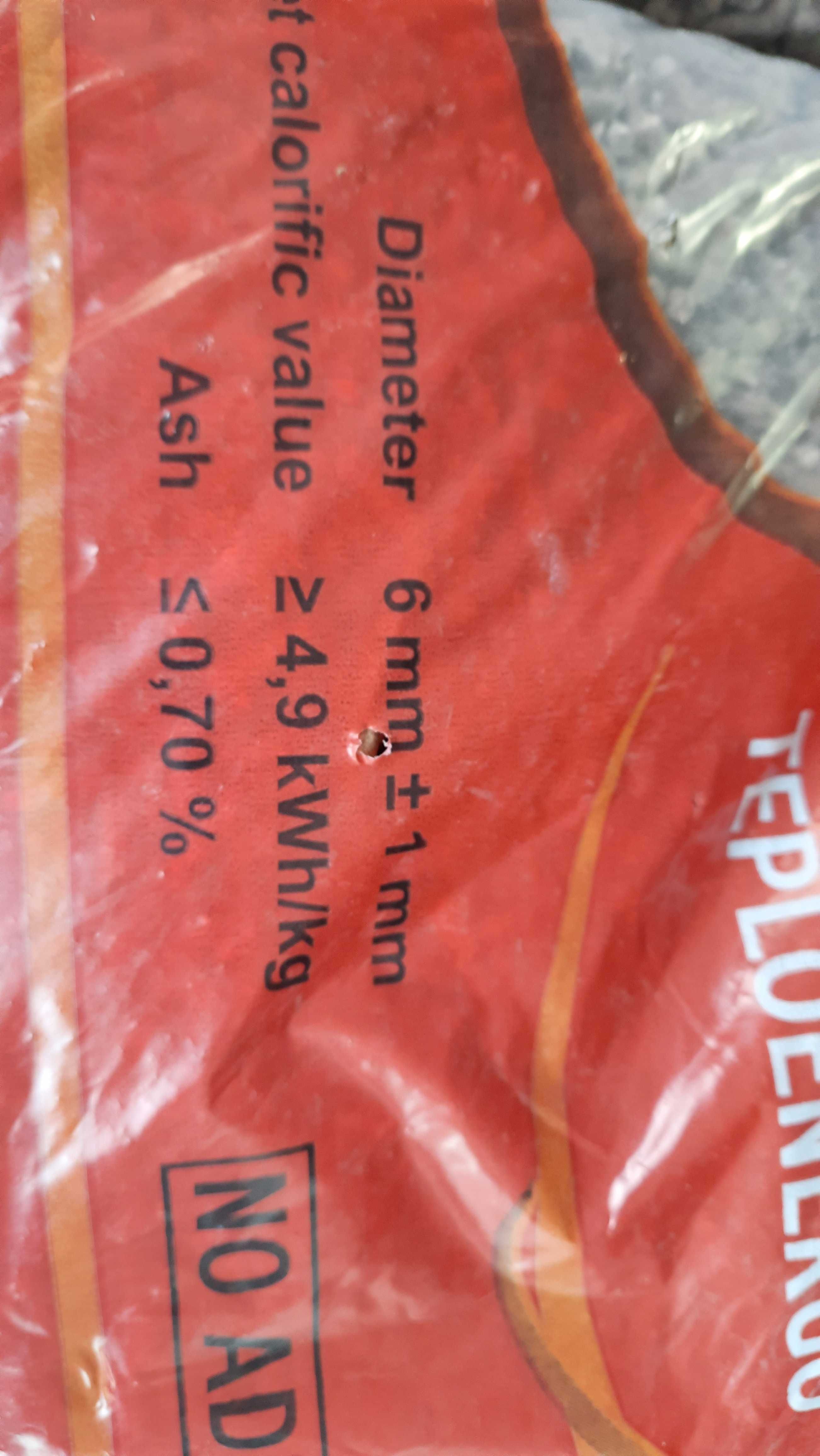 Pellet Premium 6 mm EN Plus A1 Certyfikowany 4,9 kWh/kg