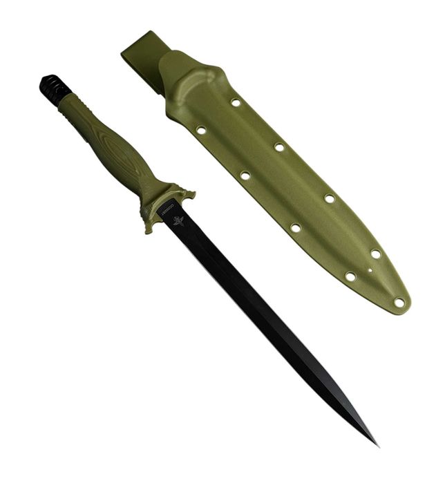 Ніж кортик туристичний 2-2291 сталь D2 KN1140 Ніж із міцним клинком