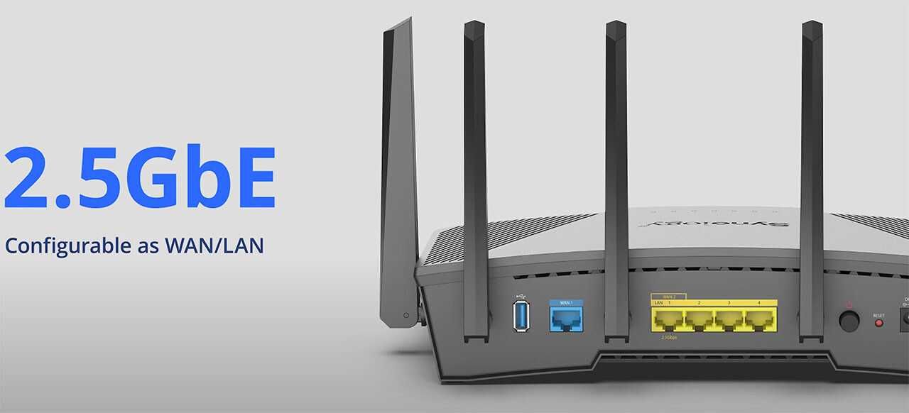 Бездротовий маршрутизатор (роутер) Synology RT6600ax