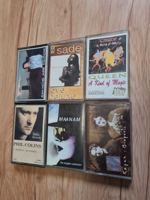 Mega zestaw kasety maanam sade phil collins kayah queen