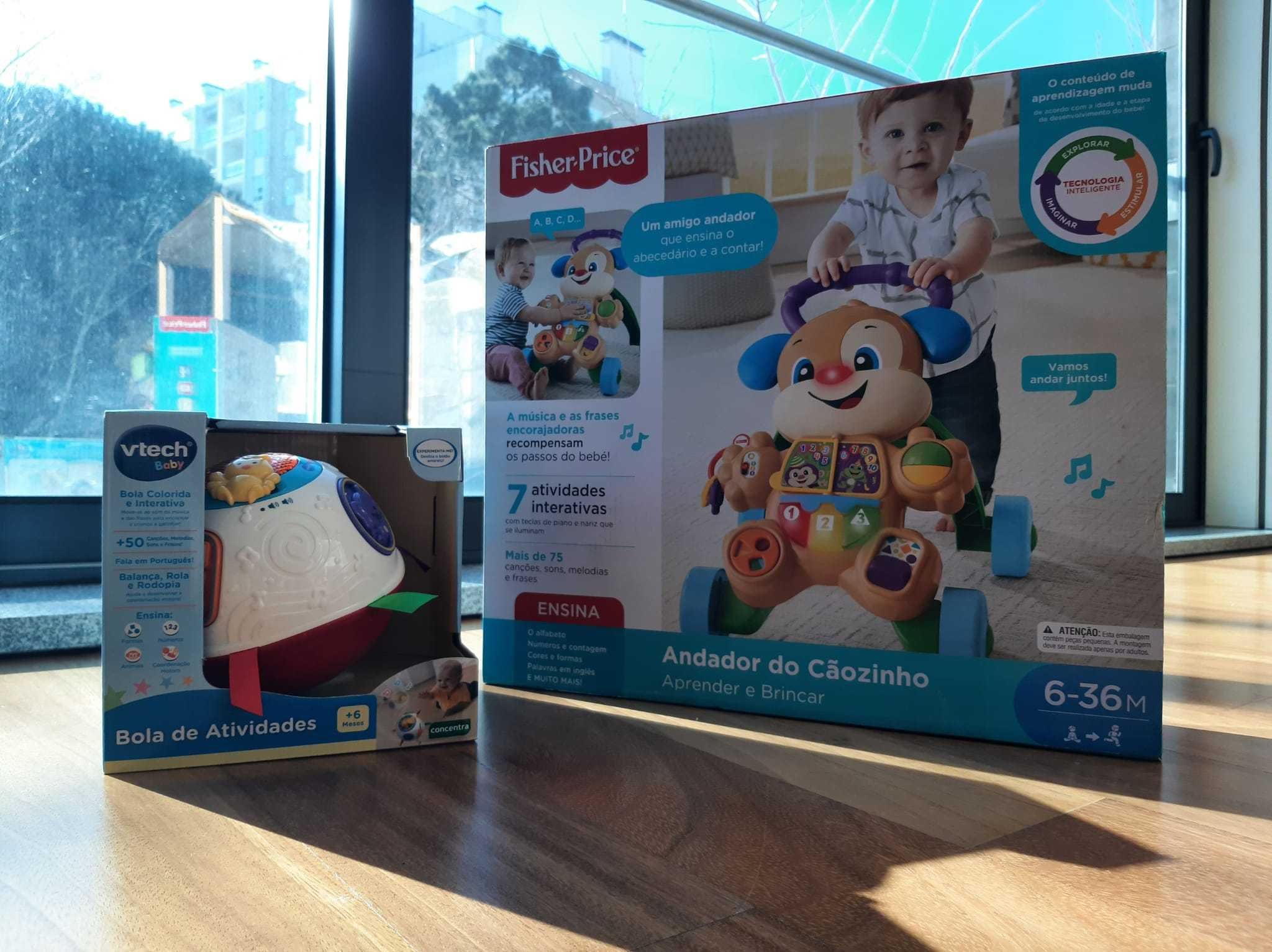 Andador Fisher Proce & Bola de atividades Vtech Baby Novos