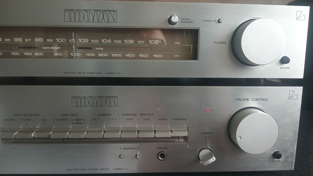 Zestaw Luxman , Modele L-3 oraz T2