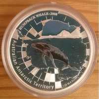 Монета 1 доллар Австралия 2008 г. Горбатый кит