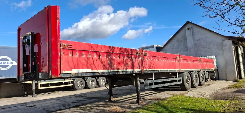 Schwarzmuller S1  Naczepa burtowa Schwarzmuller budowlanka odkryta platforma