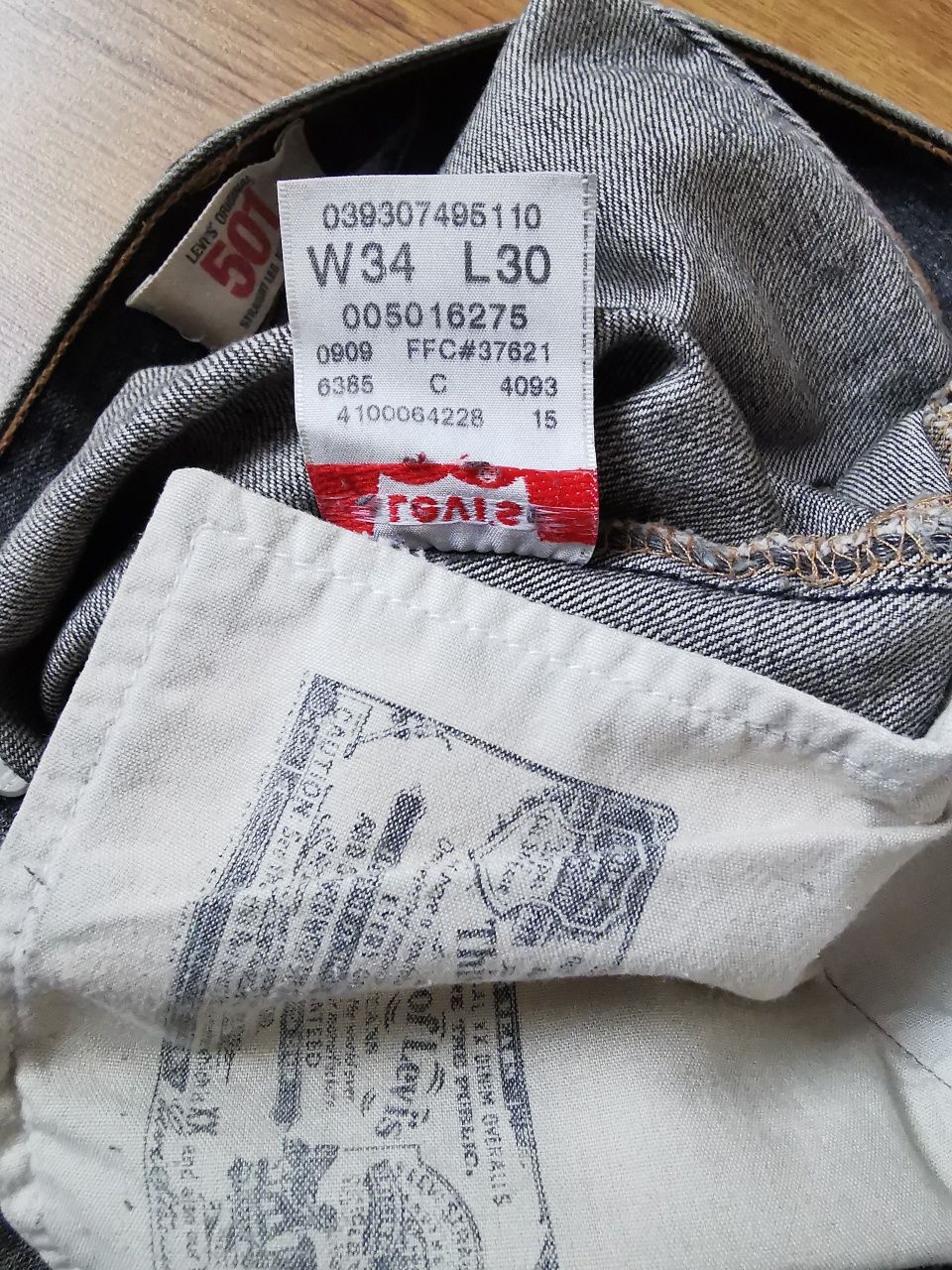 Levi's 501 W34 L30 spodnie jeansowe jeansy Levis