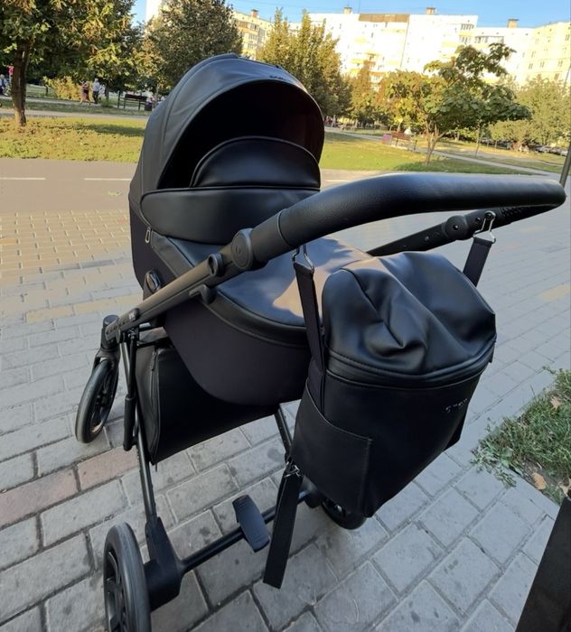 Anex e/type коляска 2 в 1 в чорному кольорі