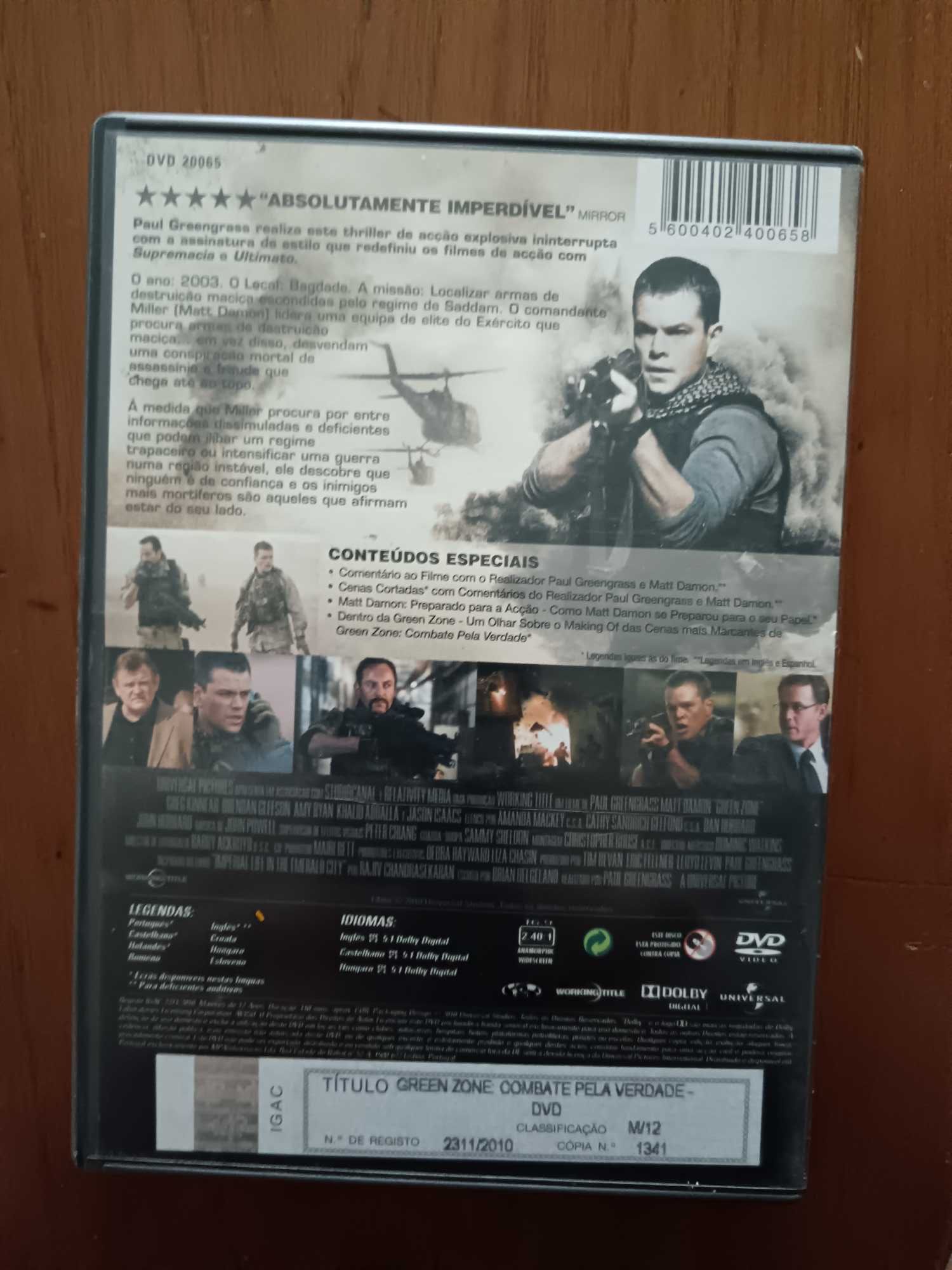 filme dvd original -  green zone  - combate pela verdade