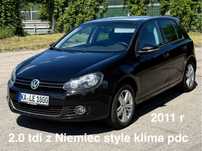 Vw golf 6 2.0 tdi Style 6 bieg 5 drzwi z Niemiec klima tempomat navi