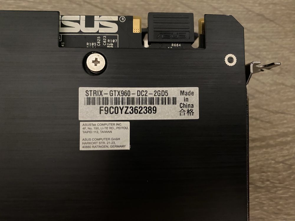 GTX 960 Asus STRIX видеокарта nvidia для ПК компьютера