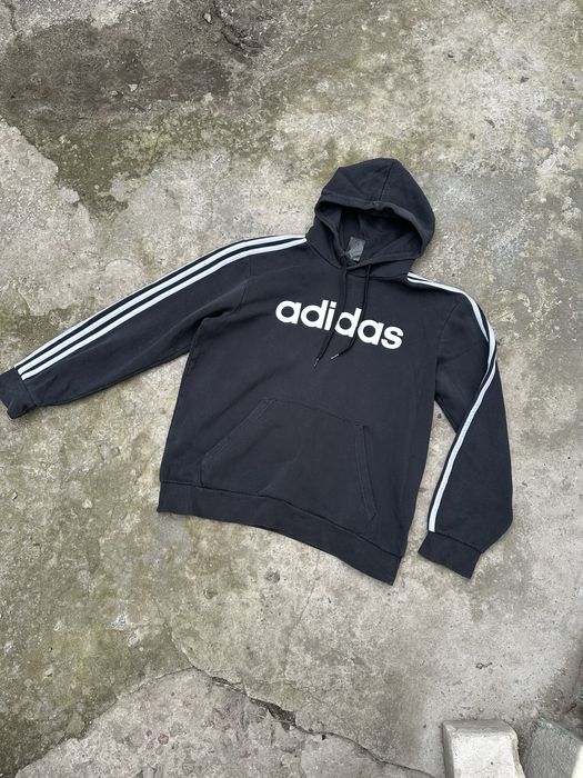 Черное Худи Adidas