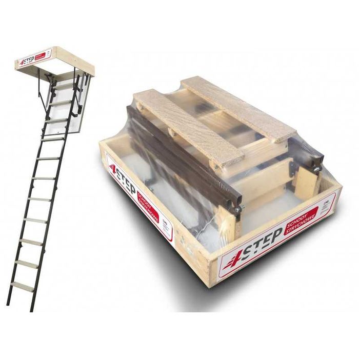 Schody Strychowe Stallux 90x60 32mm 1,2W/m2 H265 cm WYPRZEDAŻ