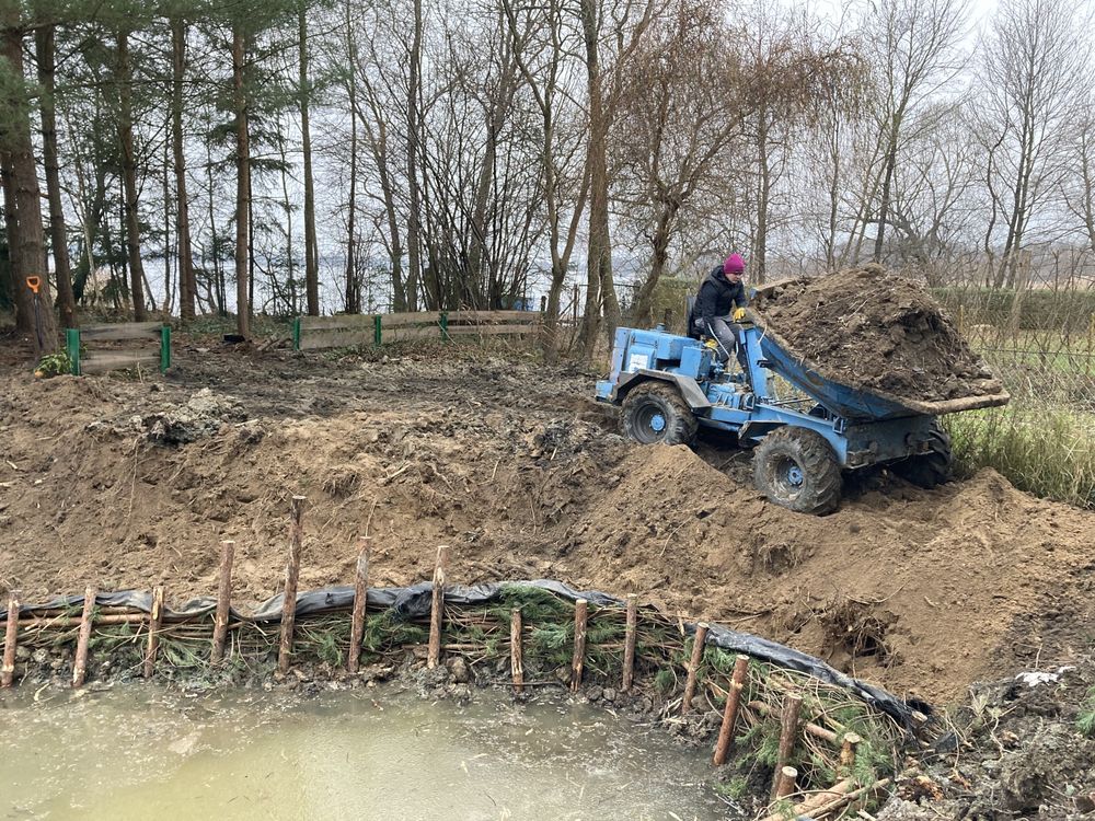 Wynajem minikoparka wozidło 5T 4x4  roboty ziemne wiertnica  przyłacza